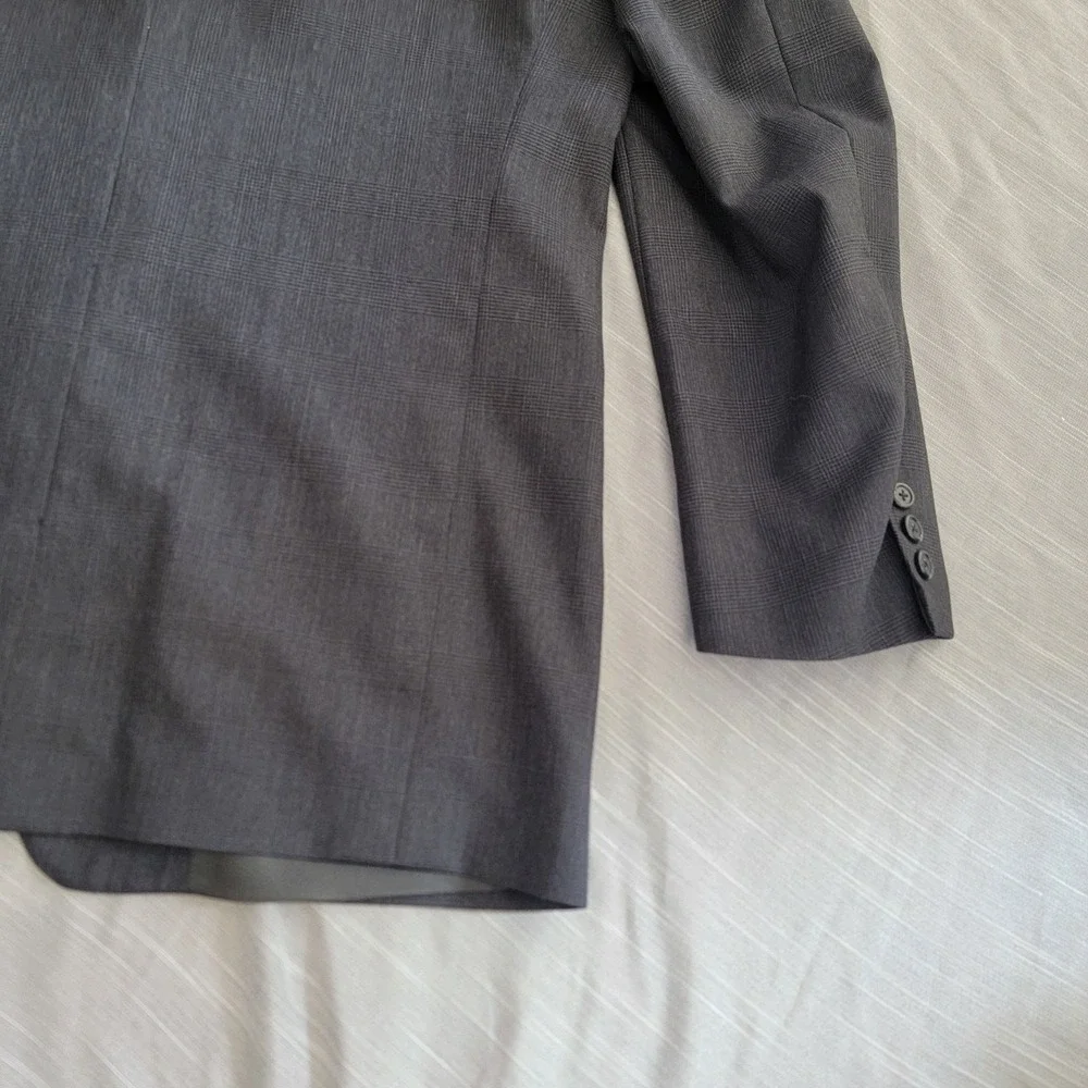 Brooks Brothers Sport Coat Blazer Plaid 2‎ Button Notch Lapel 42R USA Union Made